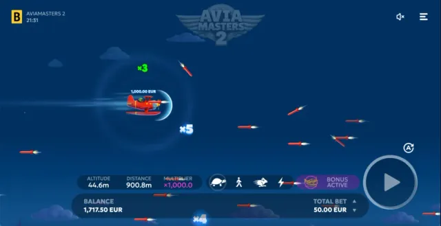 Multipliers and rockets on the Aviamasters 2 flight path.